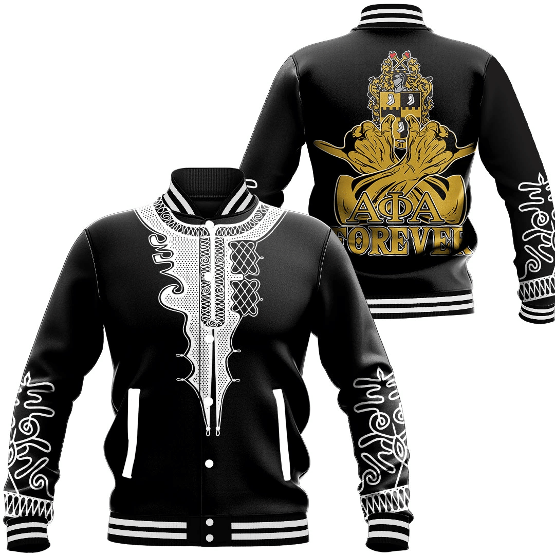 Fraternity Jacket - Alpha Phi Alpha Forever Baseball Jacket