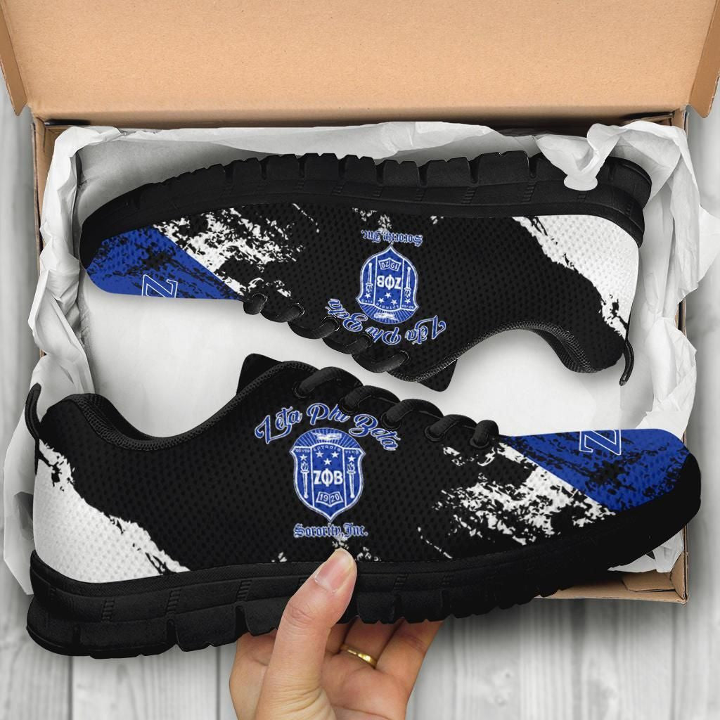 Tothetopcloset Footwear - Zeta Phi Beta Sneakers Paint Style A31