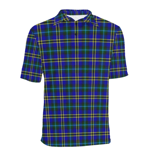 Weir Modern Clan Polo Shirt, Scottish Tartan Weir Modern Clans Polo Shirt