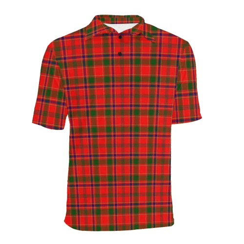 Munro Modern Clan Polo Shirt, Scottish Tartan Munro Modern Clans Polo Shirt