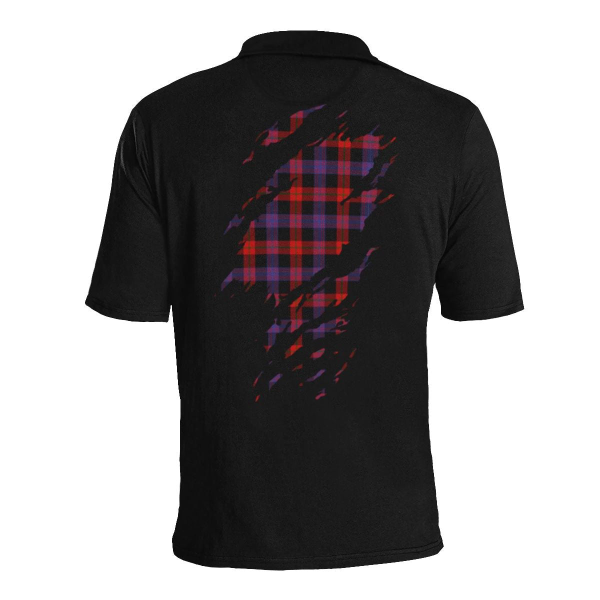 Broun Clan Polo Shirt, Scottish Tartan Broun Clans Polo Shirt Full Black Style