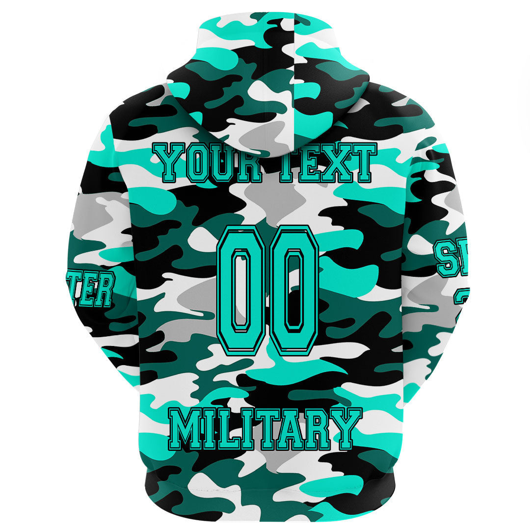 (Custom) Clothing - Delta Omicron Alpha Camo Hoodie Gaiter A35