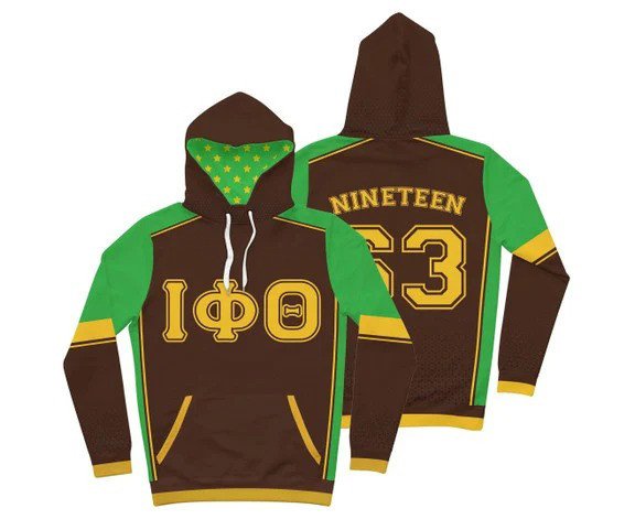 Fraternity Hoodie - Iota Phi Theta Fraternity Varsity Letters Hoodie