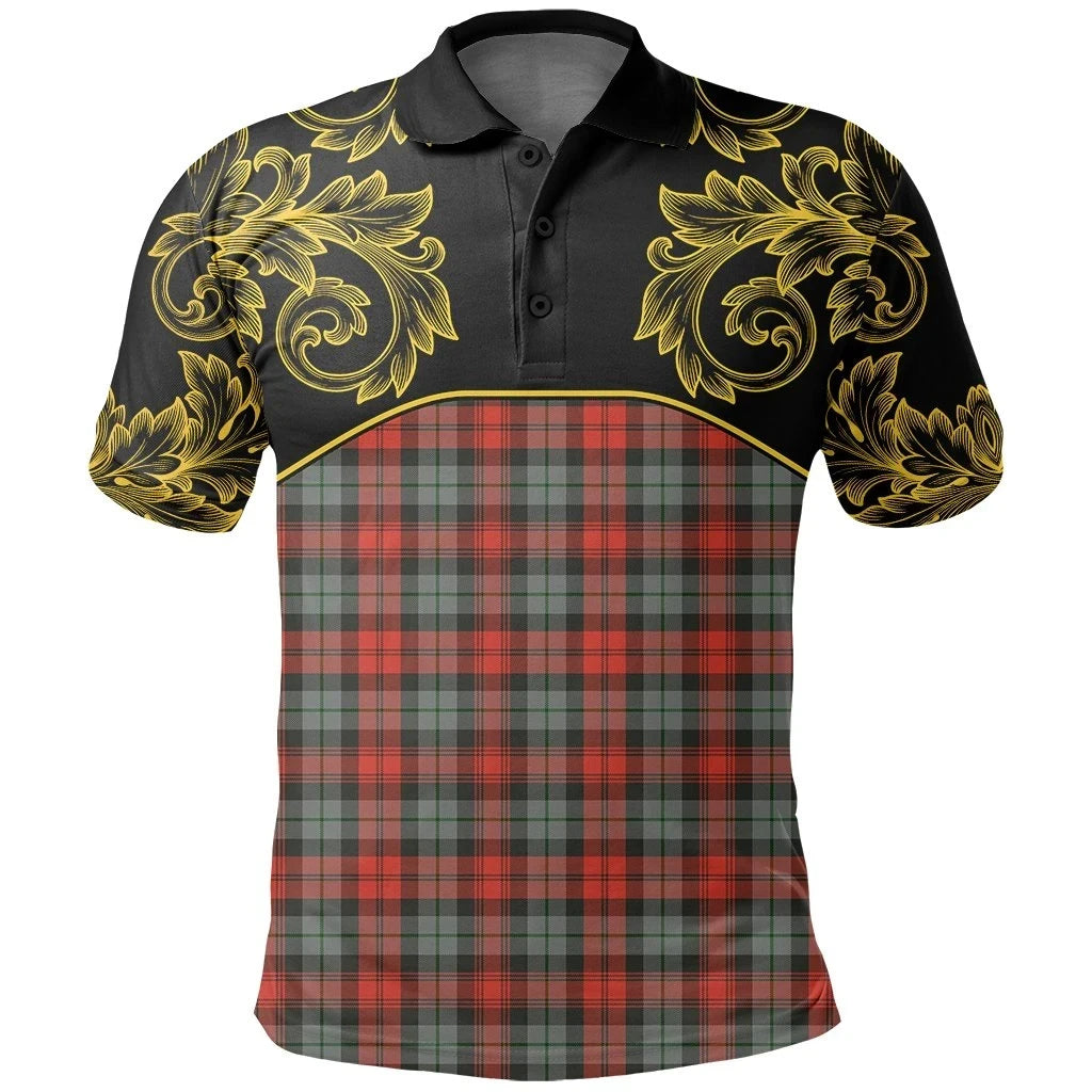 MacLachlan Weathered Tartan Clan Crest Polo Shirt - Empire I - HJT4 - Tartan Clans Store - Tartan Clans Clothing - Scottish Tartan Shopping - Clans Crest - Shopping In TartanClans - Polo Shirt For You