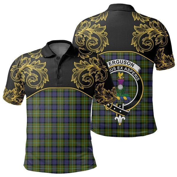 Fergusson Modern Tartan Clan Crest Polo Shirt - Empire I - HJT4