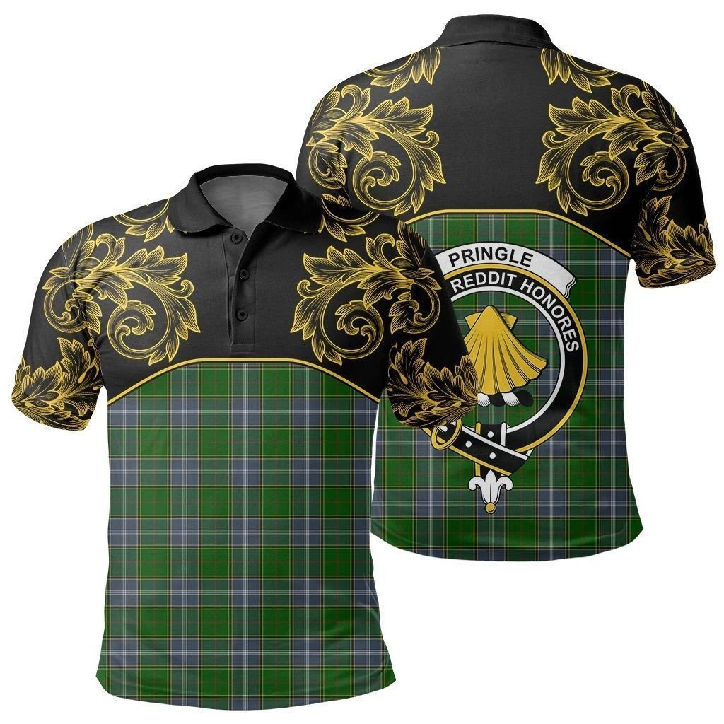 Pringle Tartan Clan Crest Polo Shirt - Empire I - HJT4