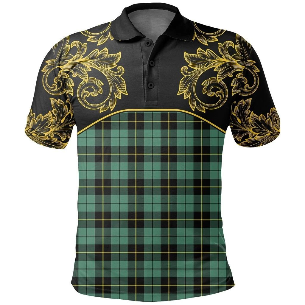 Wallace Hunting Ancient Tartan Clan Crest Polo Shirt - Empire I - HJT4 - Tartan Clans Store - Tartan Clans Clothing - Scottish Tartan Shopping - Clans Crest - Shopping In TartanClans - Polo Shirt For You