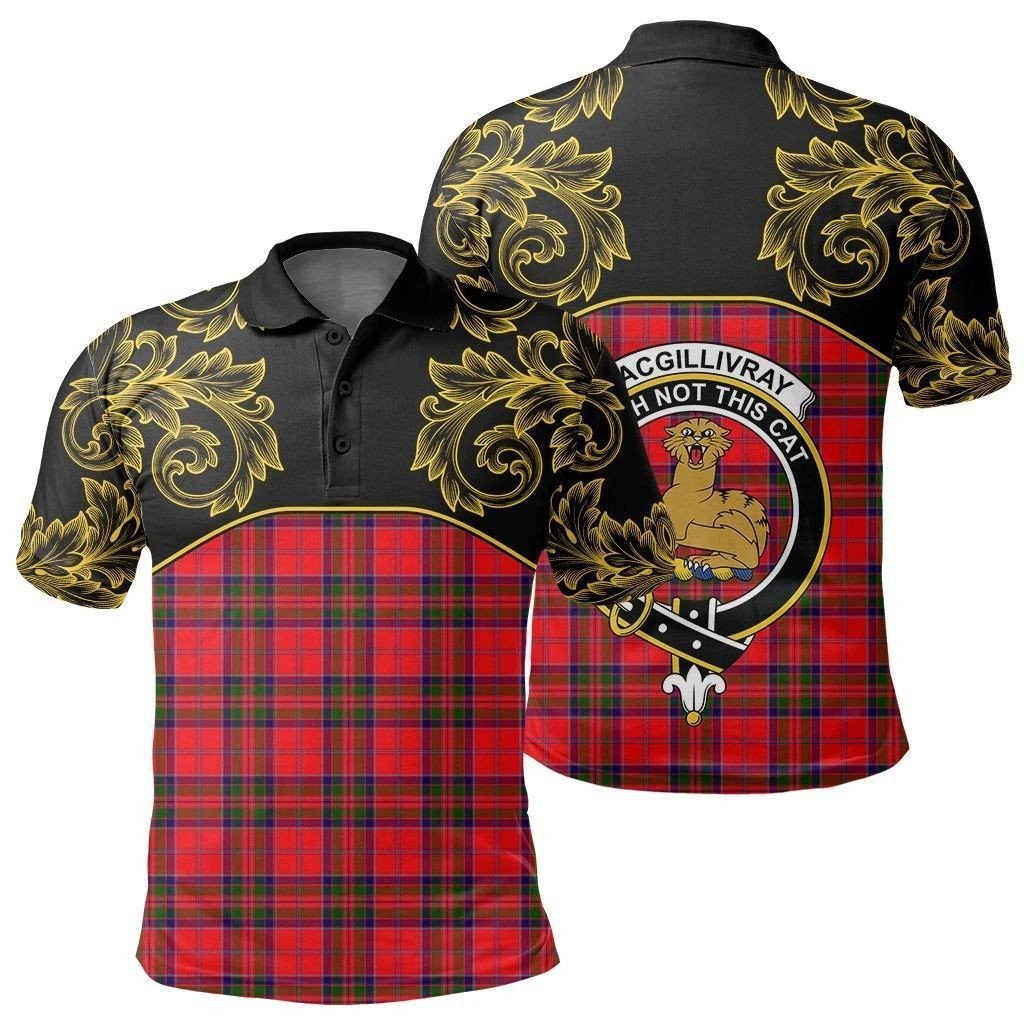 MacGillivray Modern Tartan Clan Crest Polo Shirt - Empire I - HJT4