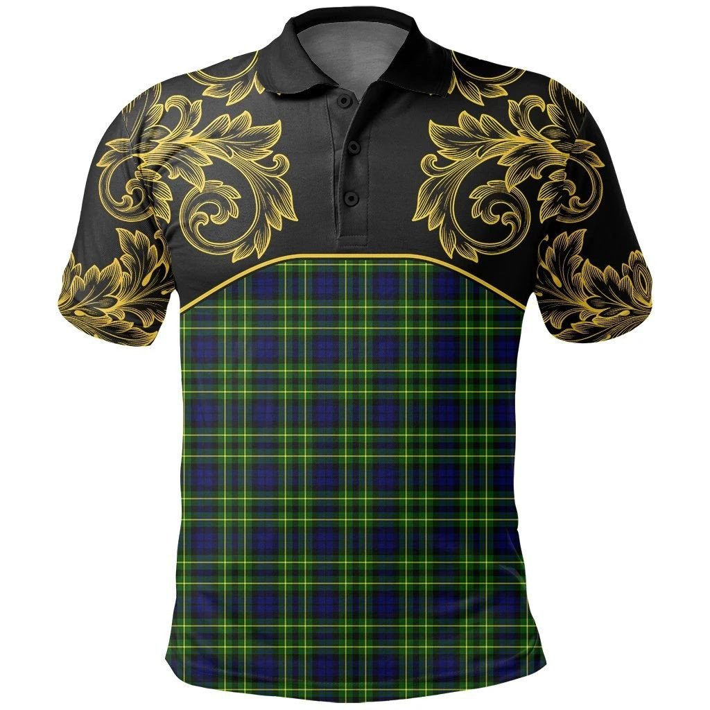 Campbell of Breadalbane Modern Tartan Clan Crest Polo Shirt - Empire I - HJT4 - Tartan Clans Store - Tartan Clans Clothing - Scottish Tartan Shopping - Clans Crest - Shopping In TartanClans - Polo Shirt For You