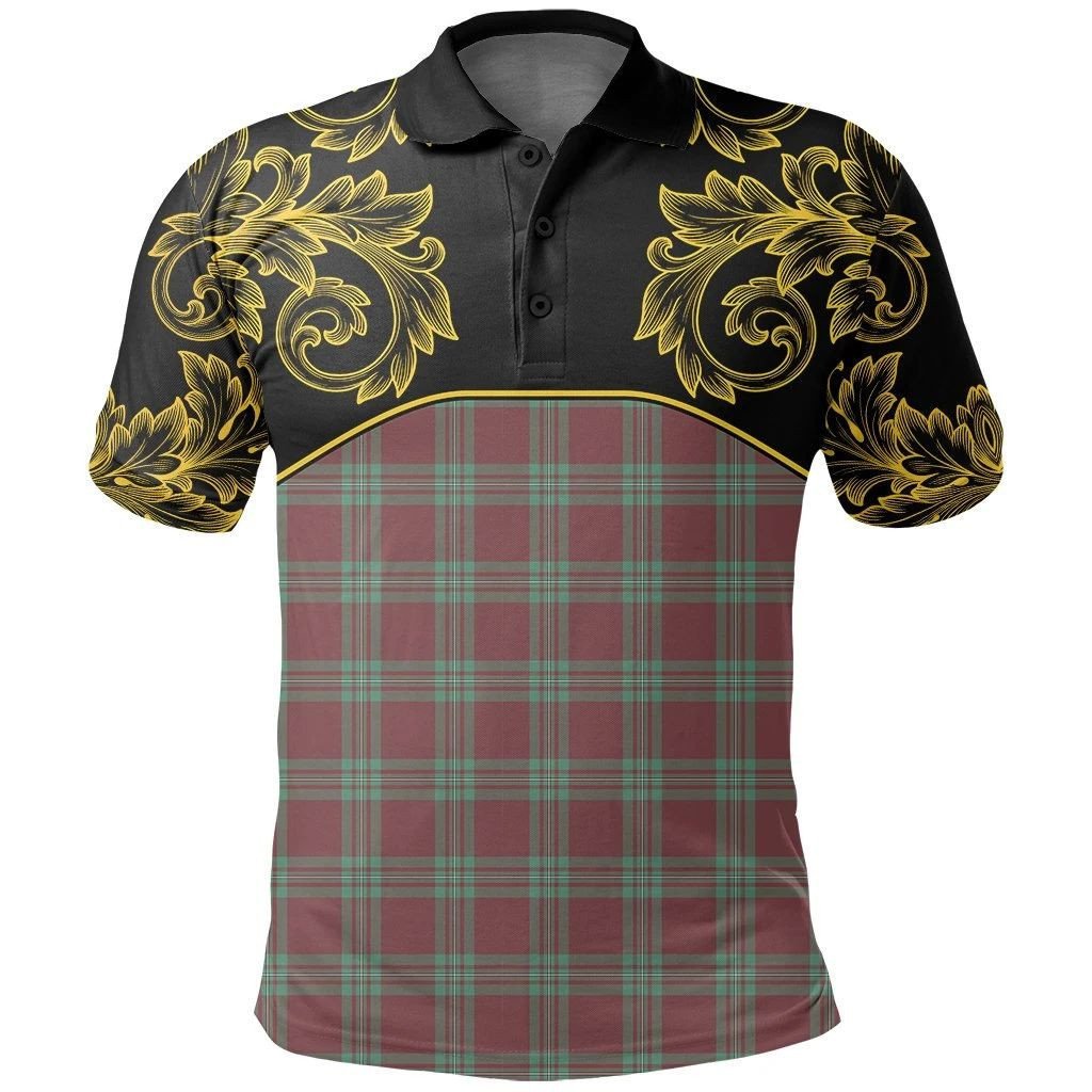 MacGregor Hunting Ancient Tartan Clan Crest Polo Shirt - Empire I - HJT4 - Tartan Clans Store - Tartan Clans Clothing - Scottish Tartan Shopping - Clans Crest - Shopping In TartanClans - Polo Shirt For You