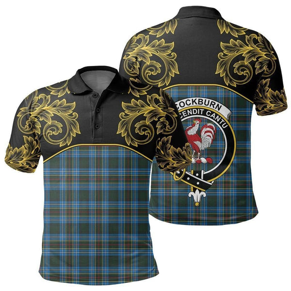 Cockburn Modern Tartan Clan Crest Polo Shirt - Empire I - HJT4