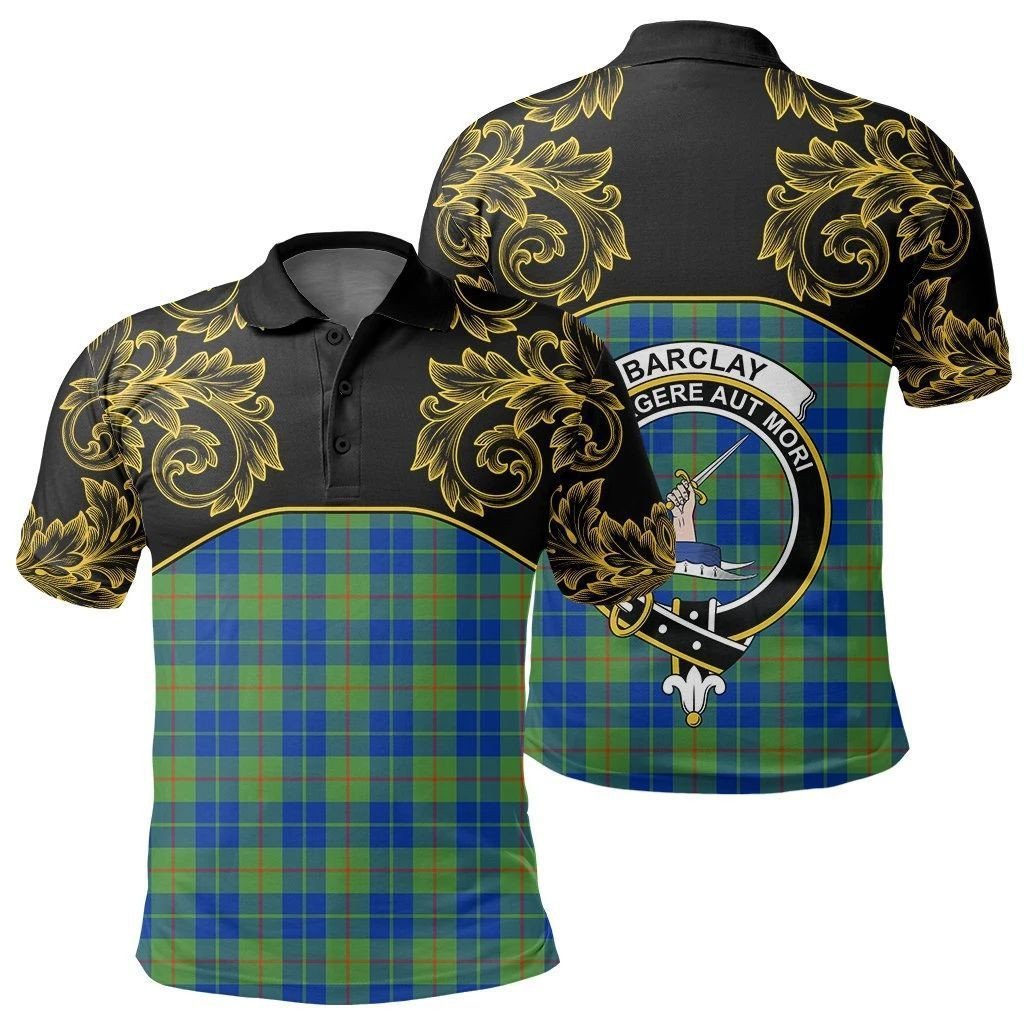 Barclay Hunting Ancient Tartan Clan Crest Polo Shirt - Empire I - HJT4