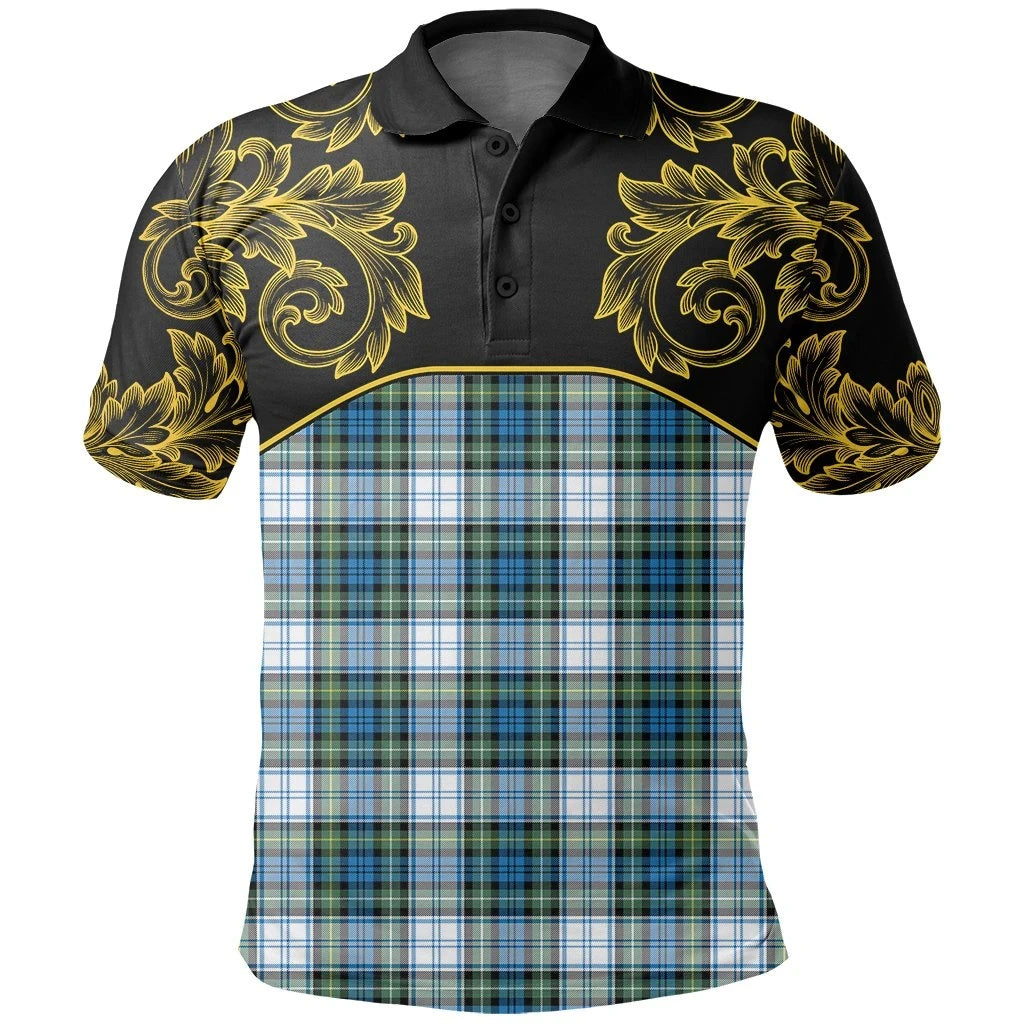 Campbell Dress Ancient Tartan Clan Crest Polo Shirt - Empire I - HJT4 - Tartan Clans Store - Tartan Clans Clothing - Scottish Tartan Shopping - Clans Crest - Shopping In TartanClans - Polo Shirt For You