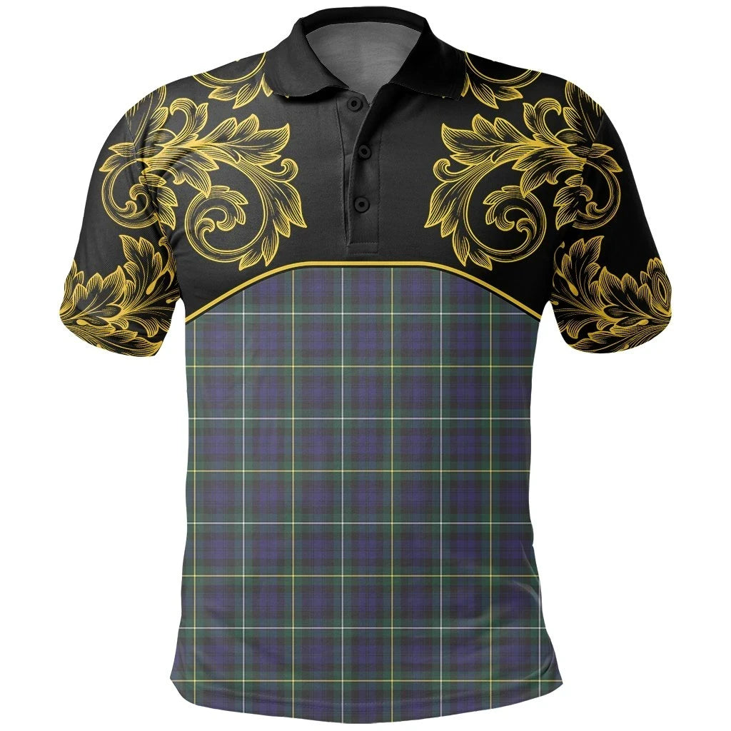 Campbell Argyll Modern Tartan Clan Crest Polo Shirt - Empire I - HJT4 - Tartan Clans Store - Tartan Clans Clothing - Scottish Tartan Shopping - Clans Crest - Shopping In TartanClans - Polo Shirt For You