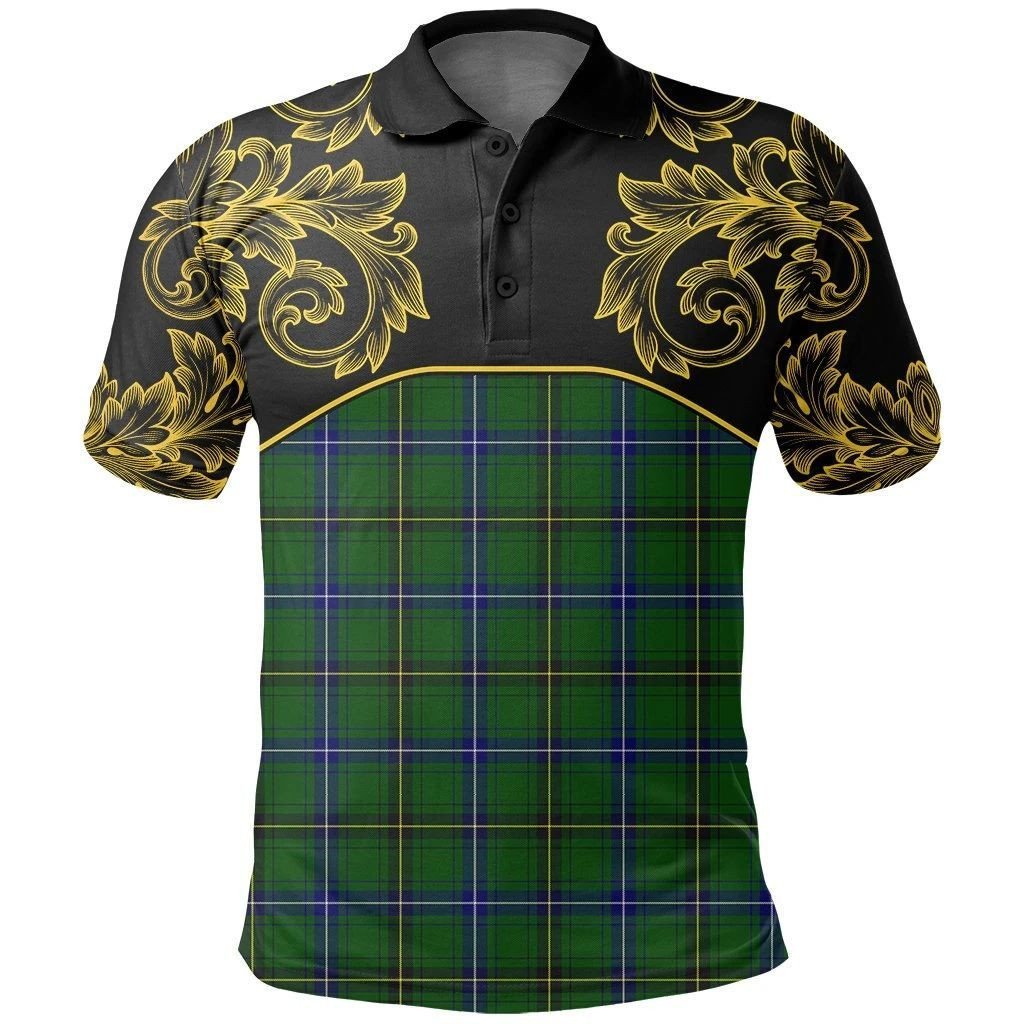 Henderson Modern Tartan Clan Crest Polo Shirt - Empire I - HJT4 - Tartan Clans Store - Tartan Clans Clothing - Scottish Tartan Shopping - Clans Crest - Shopping In TartanClans - Polo Shirt For You