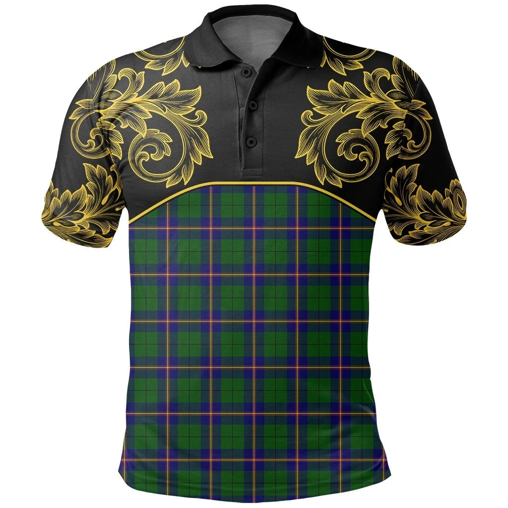 Carmichael Modern Tartan Clan Crest Polo Shirt - Empire I - HJT4 - Tartan Clans Store - Tartan Clans Clothing - Scottish Tartan Shopping - Clans Crest - Shopping In TartanClans - Polo Shirt For You