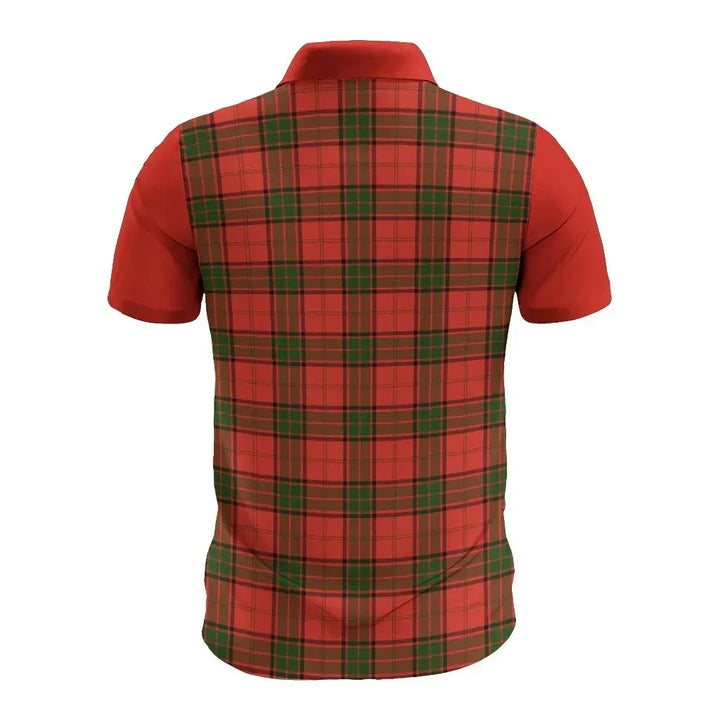 Tartan Polo - Adair Plaid Mens Polo Shirt - Clan Crest