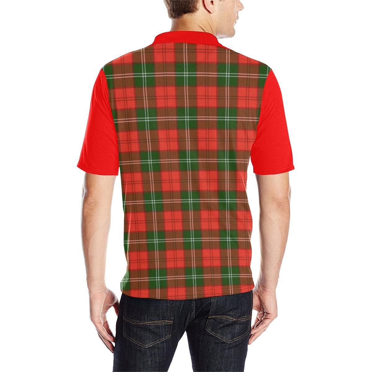 Tartan Polo - Gartshore Plaid Mens Polo Shirt - Clan Crest