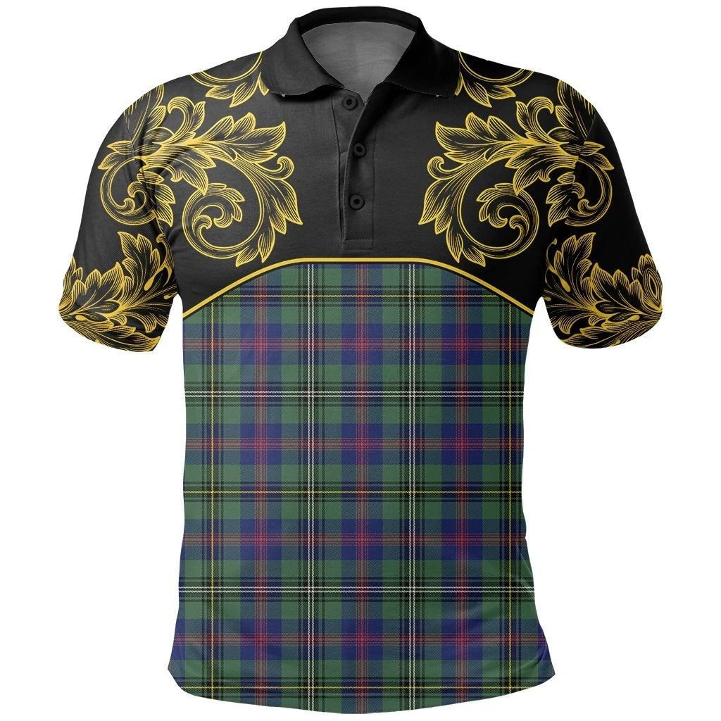 Wood Modern Tartan Clan Crest Polo Shirt - Empire I - HJT4 - Tartan Clans Store - Tartan Clans Clothing - Scottish Tartan Shopping - Clans Crest - Shopping In TartanClans - Polo Shirt For You