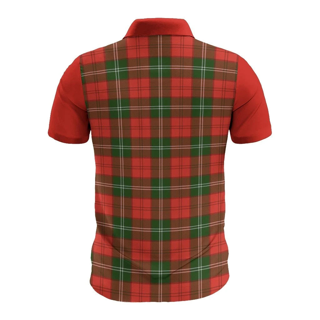 Tartan Polo - Gartshore Plaid Mens Polo Shirt - Clan Crest