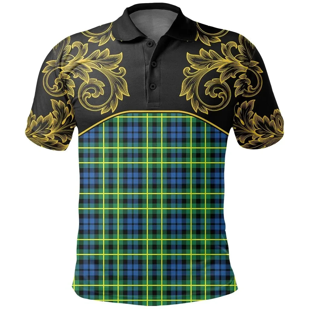 Campbell of Breadalbane Ancient Tartan Clan Crest Polo Shirt - Empire I - HJT4 - Tartan Clans Store - Tartan Clans Clothing - Scottish Tartan Shopping - Clans Crest - Shopping In TartanClans - Polo Shirt For You