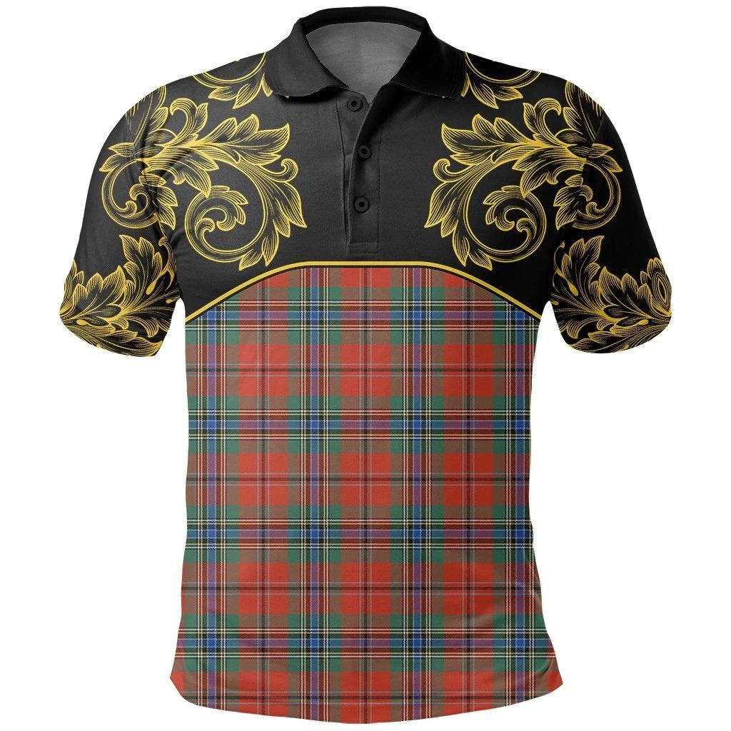 MacLean of Duart Ancient Tartan Clan Crest Polo Shirt - Empire I - HJT4 - Tartan Clans Store - Tartan Clans Clothing - Scottish Tartan Shopping - Clans Crest - Shopping In TartanClans - Polo Shirt For You