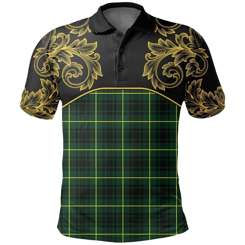 MacArthur Modern Tartan Clan Crest Polo Shirt - Empire I - HJT4 - Tartan Clans Store - Tartan Clans Clothing - Scottish Tartan Shopping - Clans Crest - Shopping In TartanClans - Polo Shirt For You