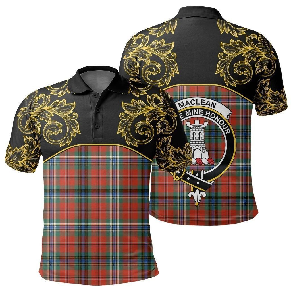 MacLean of Duart Ancient Tartan Clan Crest Polo Shirt - Empire I - HJT4