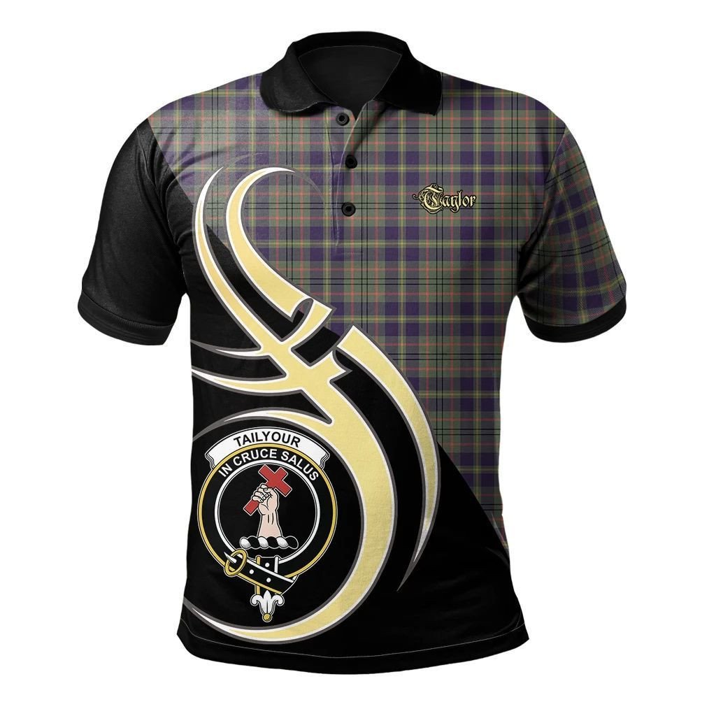 Taylor Weathered Clan Believe In Me Polo Shirt