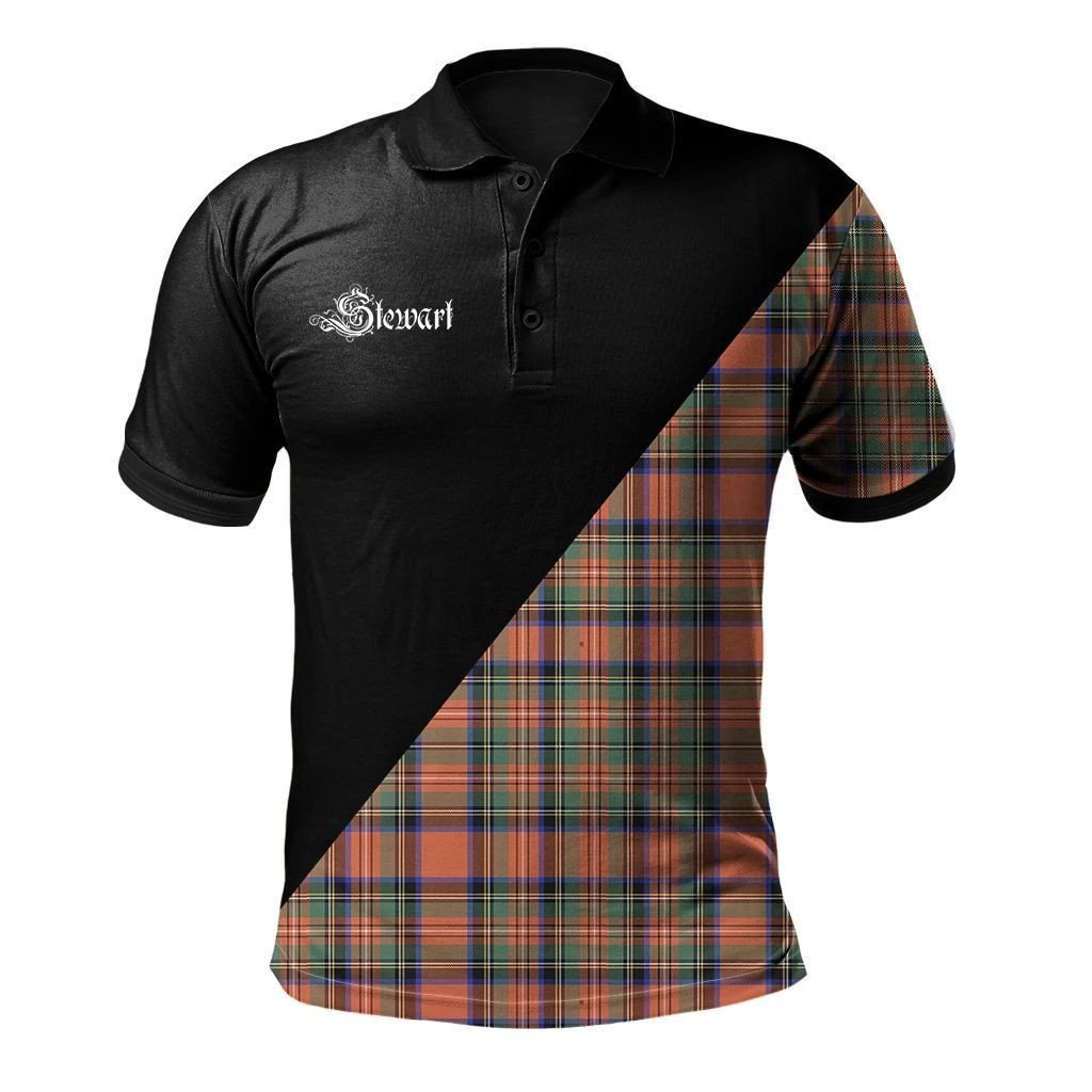 Stewart Royal Ancient Clan Military Logo Polo Shirt