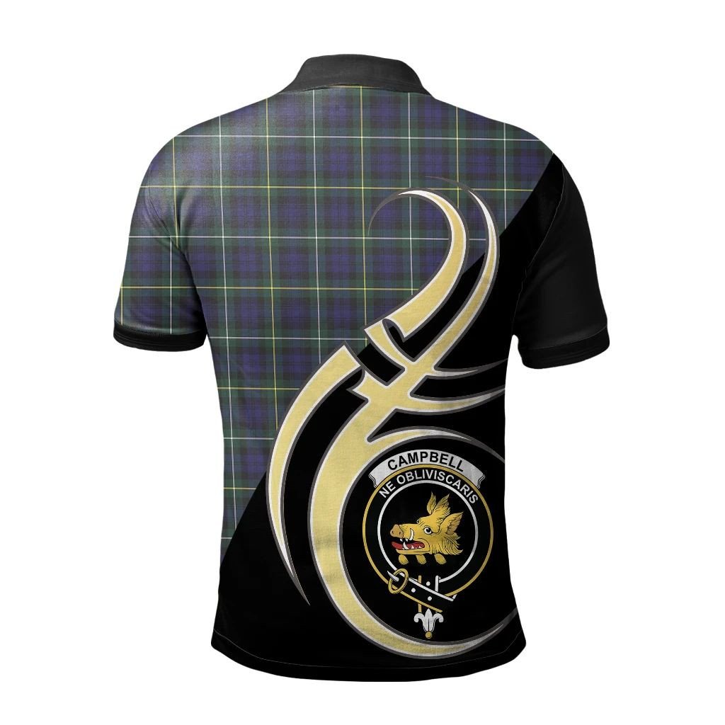 Campbell Argyll Modern Clan Believe In Me Polo Shirt