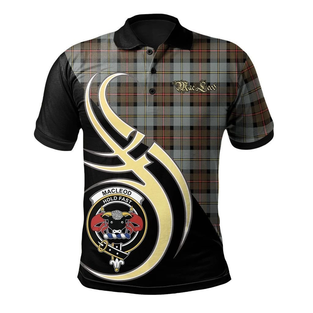 MacLeod of Harris Weathered Clan Believe In Me Polo Shirt