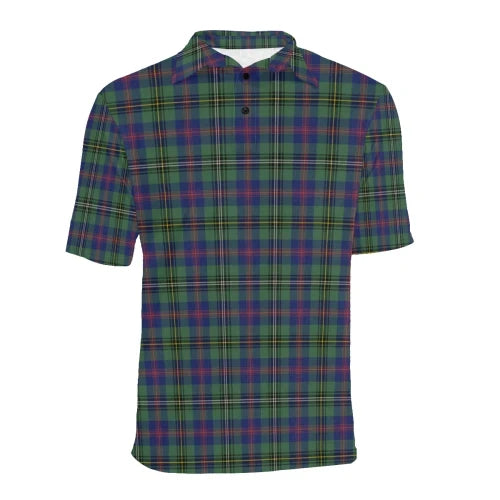 Wood Modern Clan Polo Shirt, Scottish Tartan Wood Modern Clans Polo Shirt