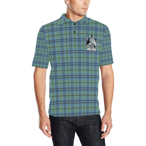 Marshall Tartan Clan Badge Polo Shirt