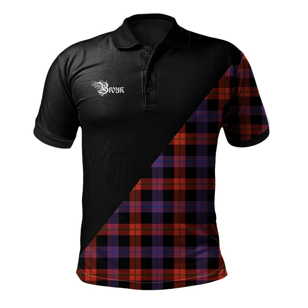 Broun Modern Clan Military Logo Polo Shirt