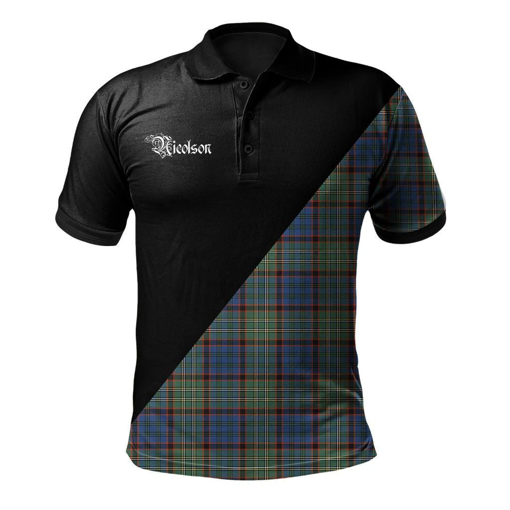 Nicolson Hunting Ancient Clan Military Logo Polo Shirt