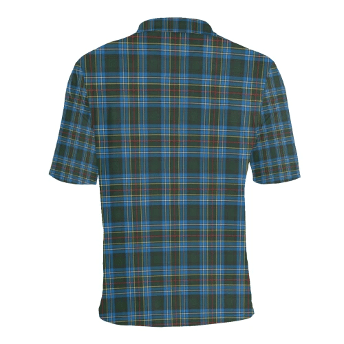 Cockburn Modern Clan Polo Shirt, Scottish Tartan Cockburn Modern Clans Polo Shirt Badge Style