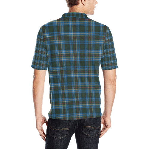 Cockburn Modern Clan Polo Shirt, Scottish Tartan Cockburn Modern Clans Polo Shirt Badge Style