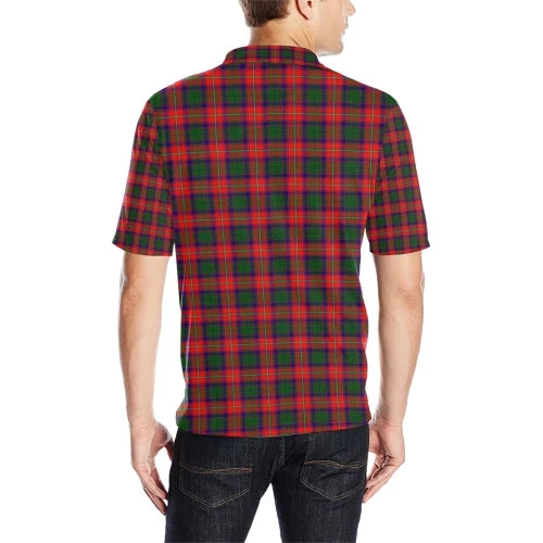 Wauchope Tartan Clan Polo Shirt, Scottish Tartan Wauchope Tartan Clans Polo Shirt Badge Style