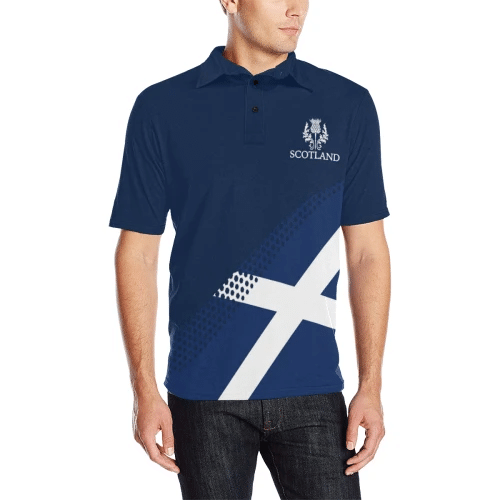 Golden Lion Tartan Polo Shirts