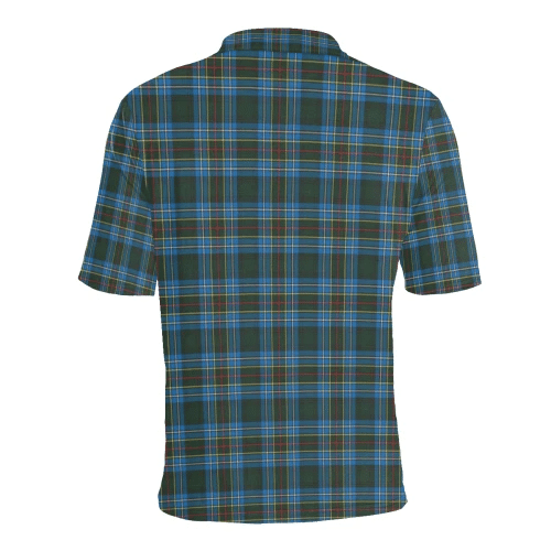 Cockburn Modern Clan Polo Shirt, Scottish Tartan Cockburn Modern Clans Polo Shirt