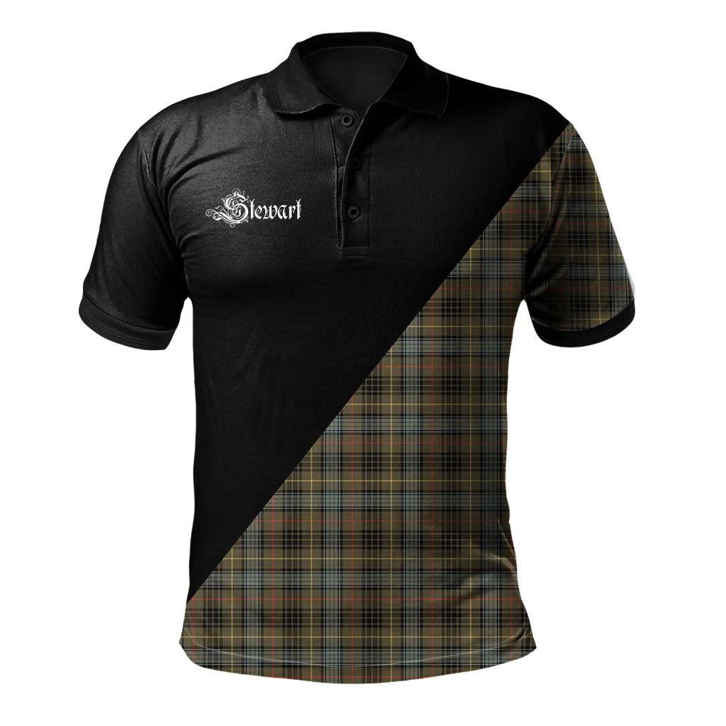 Stewart Hunting Weathered Clan Military Logo Polo Shirt