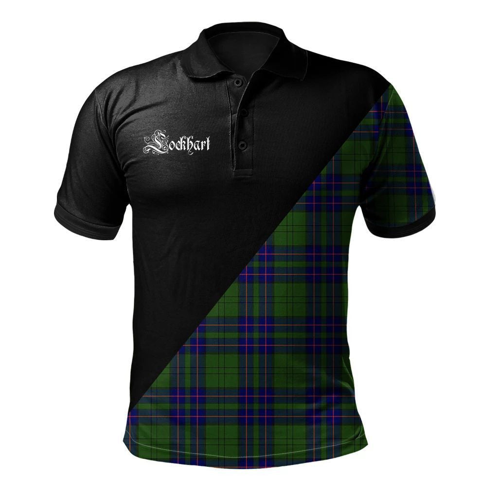 Lockhart Modern Clan Military Logo Polo Shirt