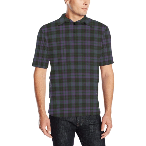 Clergy Green  Tartan Polo Shirt