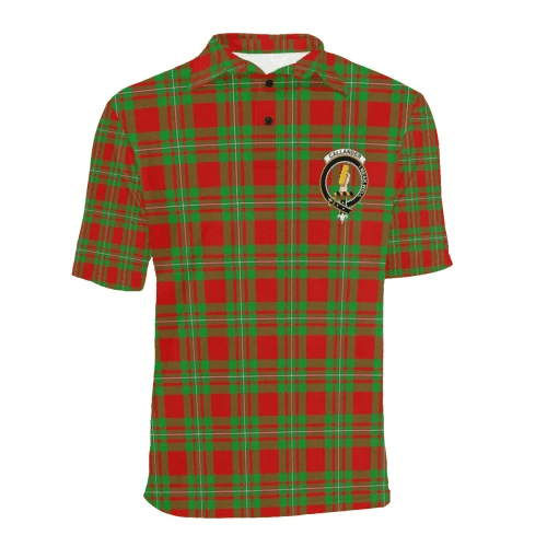Callander Modern Clan Polo Shirt, Scottish Tartan Callander Modern Clans Polo Shirt Badge Style