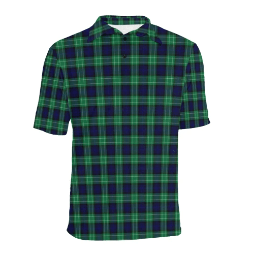 Abercrombie Clan Polo Shirt, Scottish Tartan Abercrombie Clans Polo Shirt