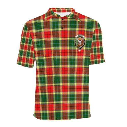 Gibbs Clan Polo Shirt, Scottish Tartan Gibbs Clans Polo Shirt Badge Style