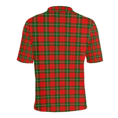 Gartshore Clan Polo Shirt, Scottish Tartan Gartshore Clans Polo Shirt Badge Style