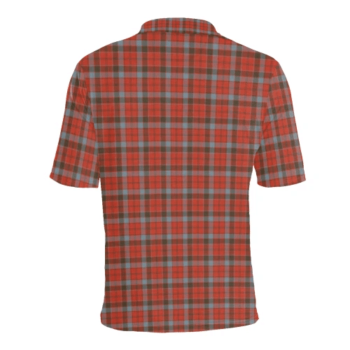 Robertson Weathered Clan Polo Shirt, Scottish Tartan Robertson Weathered Clans Polo Shirt