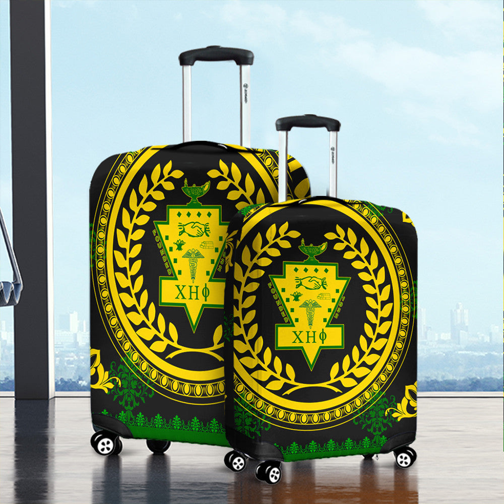 Tothetopcloset Luggage Covers - Floral Circle Chi Eta Phi Travel Suitcase Cover J09